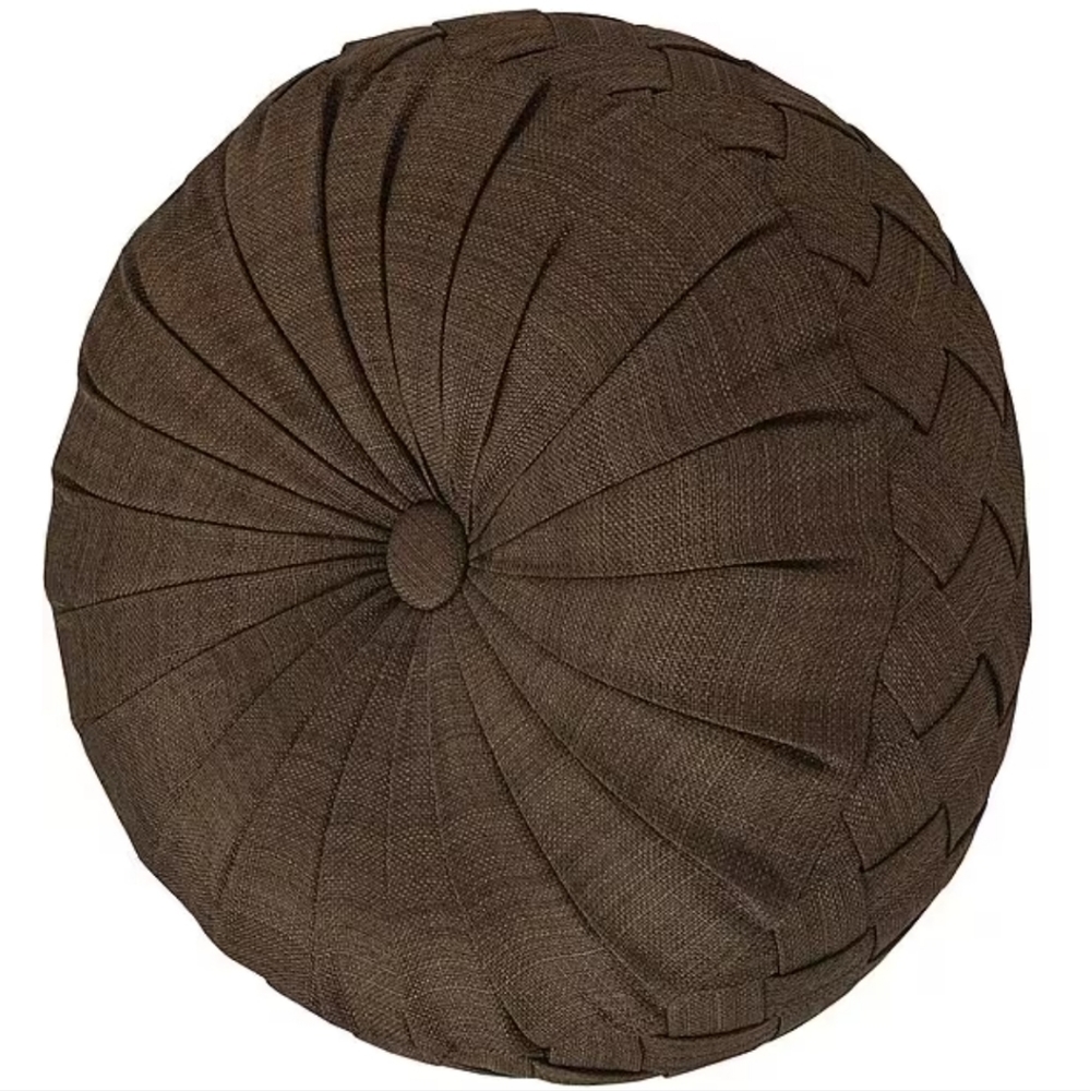 J. Queen New York Sayre Tufted Round Decorative Throw Pillow